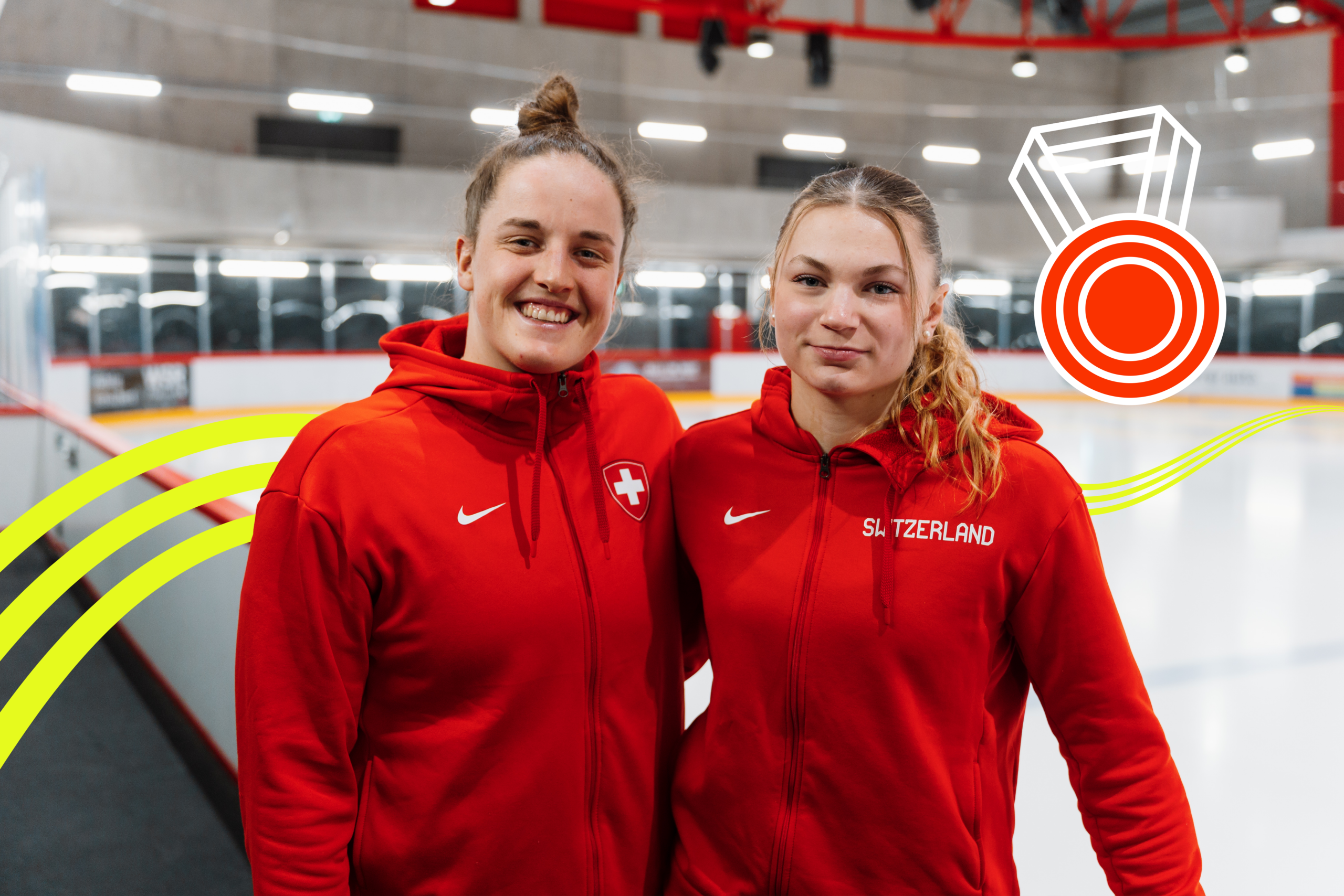 Kaleigh et Laure ont conquis le bronze au hockey féminin