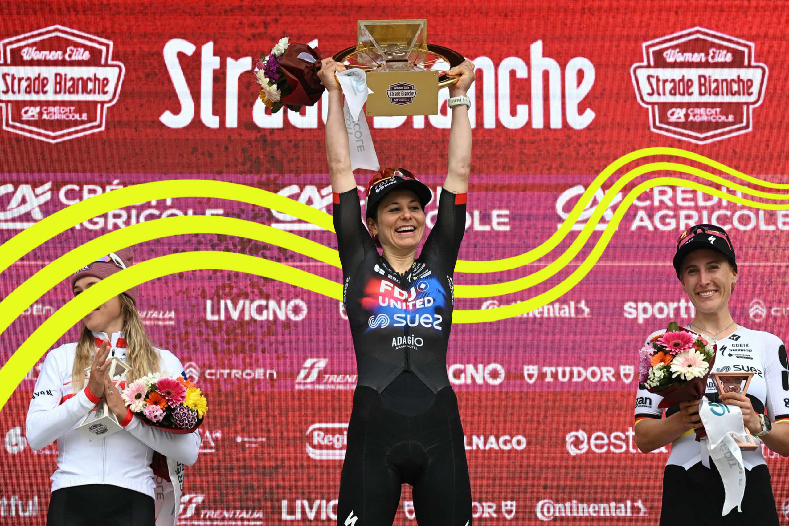 Elise Chabbey, reine des Strade Bianche