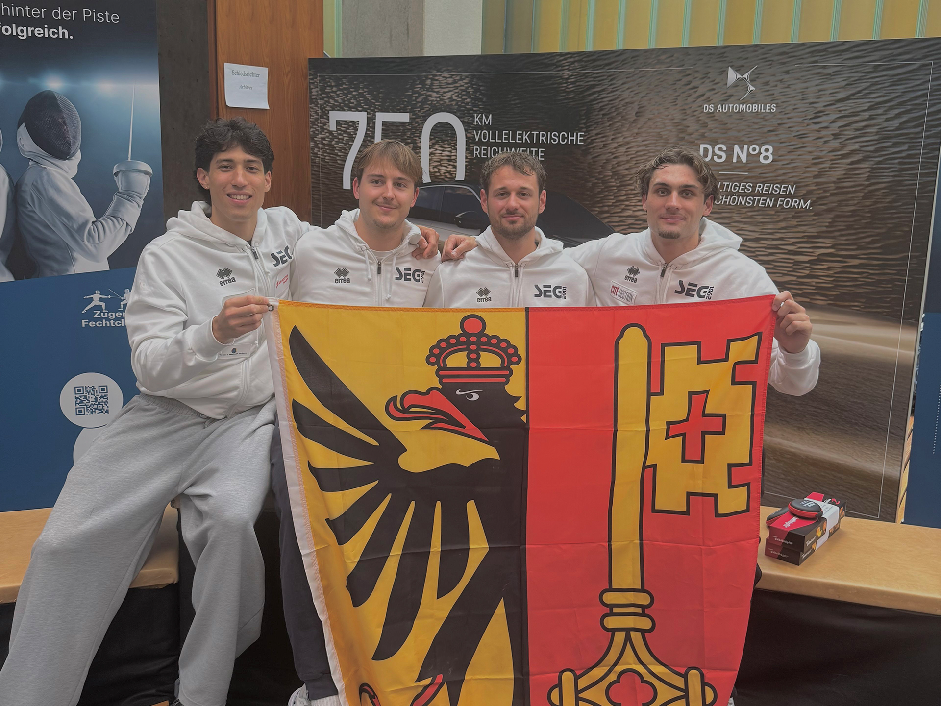 Alban, Sven, Ian et Gabriel sont champions suisses !
